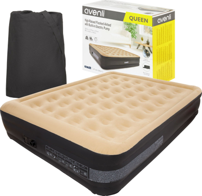 Dyshek ajri dopio Avenli Double Air Bed, vetëfryrës, 203x157x47cm, bezhë