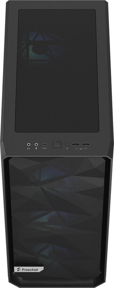 Kasë Fractal Design Meshify 2 Compact RGB, e zezë, Midi Tower