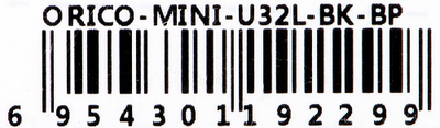 USB Hub Orico Mini, 3x USB-A, 480 Mbps, e zezë