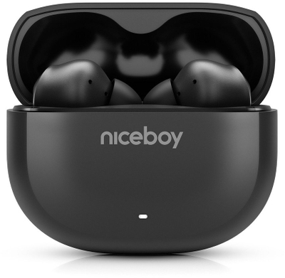 Kufje pa tel Niceboy Pins 4, ANC, Bluetooth 6.0, IPX4, të zeza