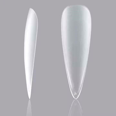 Forma thonjsh DA425 Soft Gel Tips, 240 copë, formë bajame, të bardha