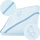 Peshqir bebe me kapuç Bocioland Bath Cover, pambuk 100%, 80 x 80 cm, blu