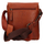Çantë crossbody Lagen prej lëkure për meshkuj, kafe
