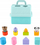 Едукативна играчка Fisher-Price Busy Blocks Pet Carrier, со блокови во форма, за бебиња и мали деца, шарена