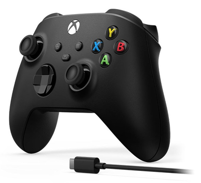 Kontrollor lojërash Microsoft Xbox Series, USB C, i zi