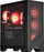 Kompjuter fiks me AMD Ryzen 3, panel anësor xham, drita LED të kuqe, i zi