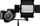 Dritë LED studio Falcon Eyes DV-96V-K1, 96 LED, me rregullim drite, e zezë