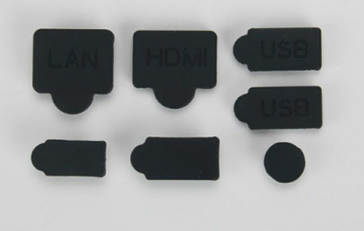 Set tapa mbrojtëse PSP30 për PS5, 7 copë, silikon, i zi