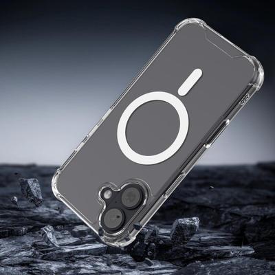 Kallëp 4smarts Hybrid Case Ibiza për iPhone 17, MagSafe, transparent