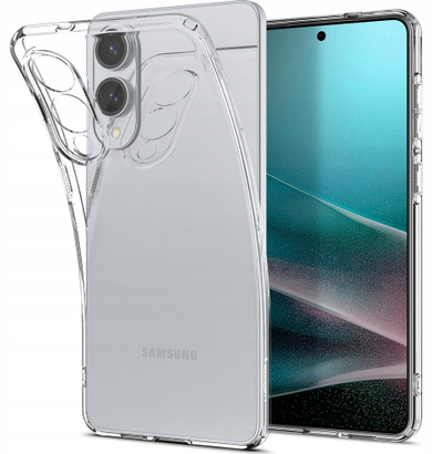 Kapak telefoni Spigen Crystal Flex, për Samsung Galaxy S25 Edge, transparent