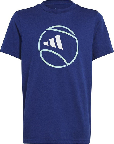 Bluzë sportive adidas Ten Cat Graphic Tee Jr IC4982, pambuk, për fëmijë, blu