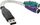 Adapter USB në PS/2 x2 InLine 33386, për tastjerë dhe maus, i bardhë