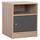 Komodinë Malory melamine 40×40×50 cm (HM2205.04), gri