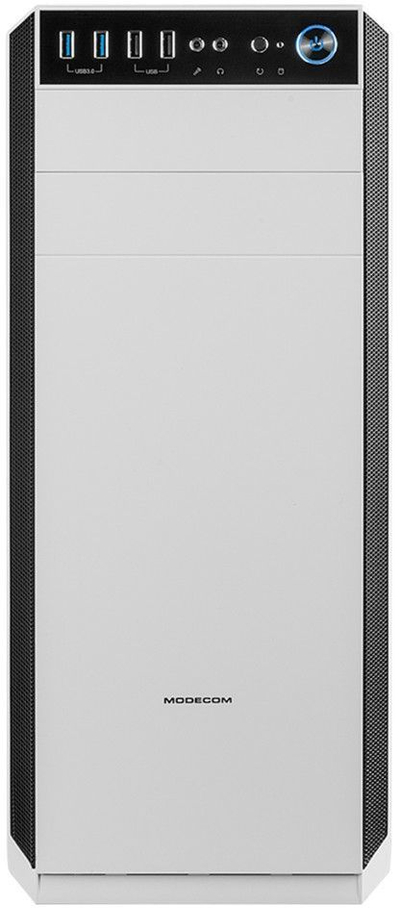 Kasë Modecom Oberon Pro Glass (AT-OBERON-PG-20-000000-0002), e bardhë