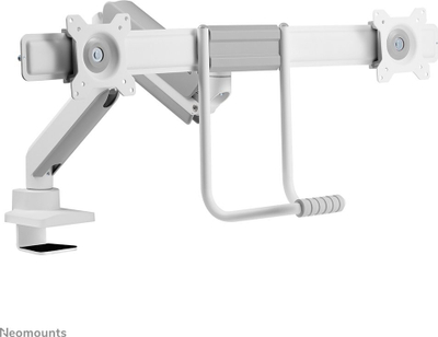 Mbajtës tavoline për monitorë Neomounts DS75-450WH2, për 2 monitorë 17"-32", kapacitet 8 kg, i bardhë