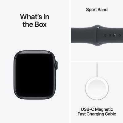 Apple Watch SE 3 GPS 40mm Midnight Aluminium Case with Midnight Sport Band, M/L