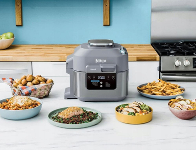 Fritezë me ajër Ninja Speedi Rapid Cooking System ON400DE, 5.7L, shumëfunksionale, gri