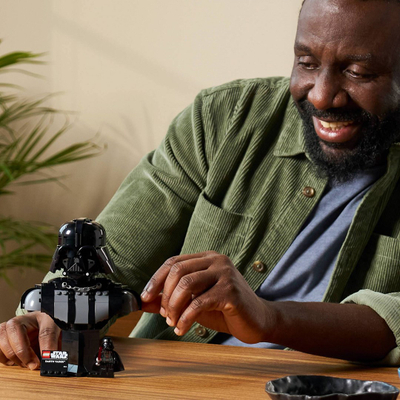 Set ndërtimi LEGO Star Wars Darth Vader Bust 75439, model koleksionues, dekor për ekspozim