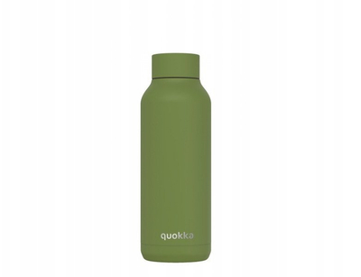 Термос шише Quokka Solid, нерѓослив челик, 510ml, маслинесто зелена