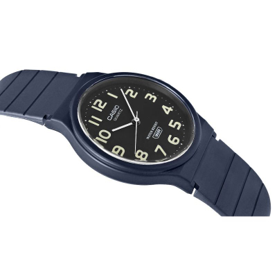 Orë dore Casio MQ24UC-2B, quartz, që s’i bëhet vonë nga uji, blu navy