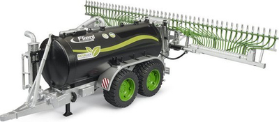 Lodër rimorkio Bruder Fliegl Barrel Trailer Jumbo Line Plus 02036, shkallë 1/16, për traktorë, e zezë