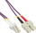 Kabllo optike InLine Patchcord LC në SC, OM4 50/125µm, 1m, jeshile