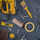 Set veglash JCB Tools, për punime ndërtimi, shumëpërdorimëshe, ngjyrë e verdhë
