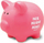 Qeramikë për kursime Pastel Piggy Bank Coins, 13cm, për zbukurim, rozë pastel