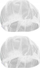 Kapelë gjumi Sleeping Cap, set 2 copë, rrjetë, e bardhë
