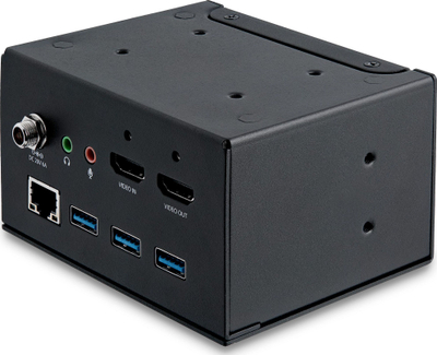 Dok stacionar StarTech për laptop, modul dokimi me USB‑C, USB‑A, HDMI 4K, i zi