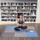 Подлога за вежбање One Fitness puzzle, 9 парчиња, сина/сива