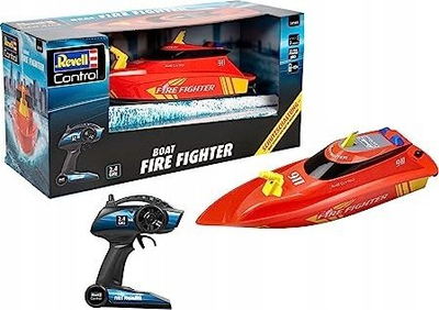 Anije lodër me telekomandë Revell Control Firefighting Boat, 35 cm, për fillestarë, e kuqe