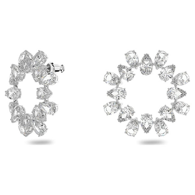 Vathë për femra Swarovski, të Argjendtë/Transparent