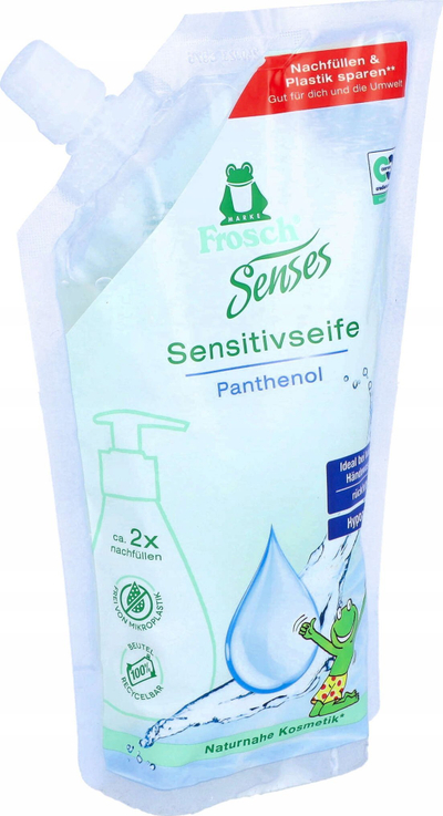 Sapun i lëngshëm Frosch Sensitive, 500 ml, pa aromë