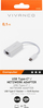 Adapter rrjeti Vivanco USB‑C në Gigabit Ethernet, RJ45, i bardhë