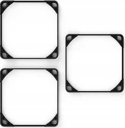Garniturë anti dridhje Noctua NA-SAVG1 chromax.black, 120mm, set me 3 copë, të zeza