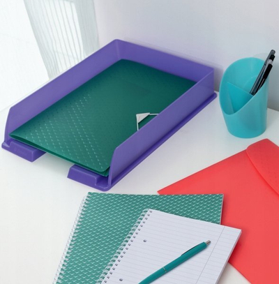 Dosje me elastik ESSELTE Colour Breeze A4, polipropilen, transparente coral