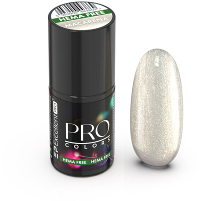 Llak hibrid për thonj Claresa PRO Colors Hema Free 76 Macarena, 7g, argjend perla