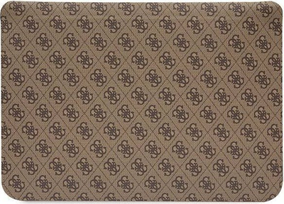 Këllëf laptopi Guess Stripes Sleeve, 14", lëkurë ekologjike, i zi