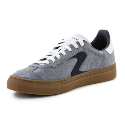 Машки обувки Skechers Arch Fit Legend Romah 254001-GYNV, со слој Arch Fit, сиво со темносина