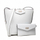 Set Guess Eco Brenton HWEVG8 39001, çantë + kuletë, të bardha