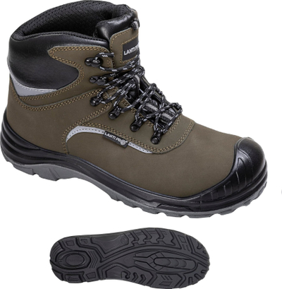 Çizme pune Lahti Pro Nubuck, S3 SRC, CE, jeshile me të zezë