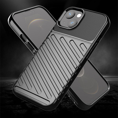 Mbrojtëse telefoni Thunder Case Flexible për iPhone 13 Mini, gome TPU e butë, mbron nga goditjet, jeshile