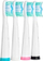 Koka furçe sonike Meriden Sonic+ Smart White, set me 4 copë, e bardhë
