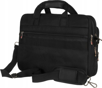 Çantë laptopi Peterson, 15.6", poliester, e zezë