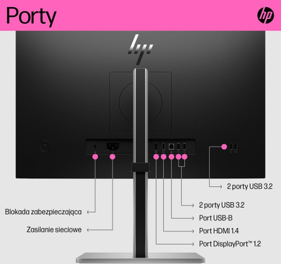 Monitor HP E24T G5, 23.8'', Full HD, i zi