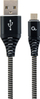 Kabllo Gembird USB A - microUSB (CC-USB2B-AMmBM-1M-BW), 1m, e zezë