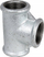 Lidhës tee i reduktuar i galvanizuar Hydroland, 2" x 1" x 2"