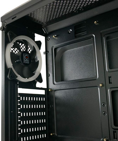 Kasë LC-Power 703B Quad-Luxx Chassis (LC-703B-ON), e zezë