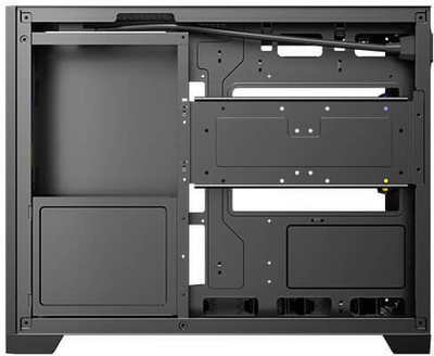 Kуќиште PC Antec Flux M Mini Tower, калено стакло, за гејминг, црно